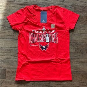 Fanatics Red Stanley Cup Champions Tee